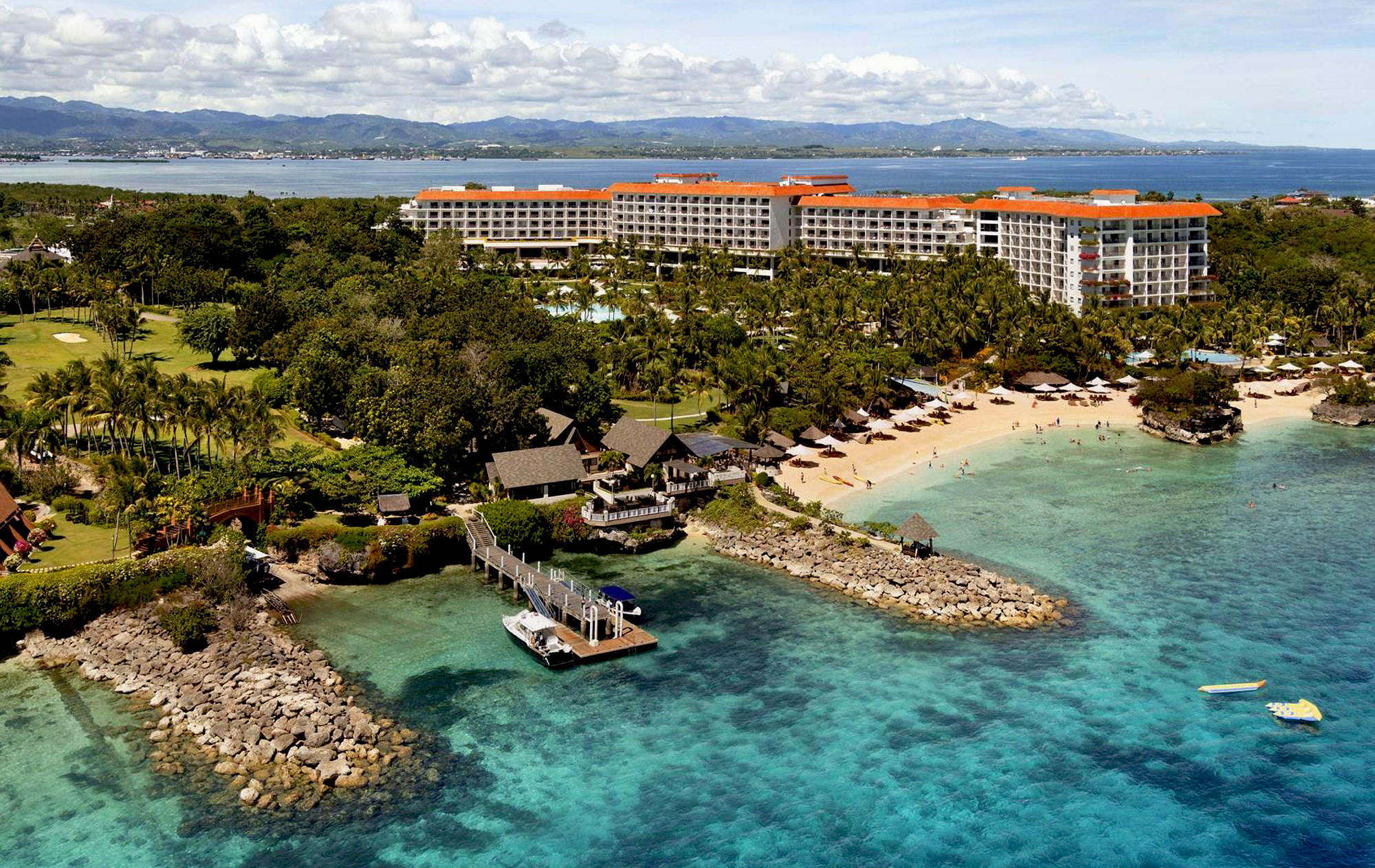 Shangri-la resort on Mactan Island in Cebu, Philippines.