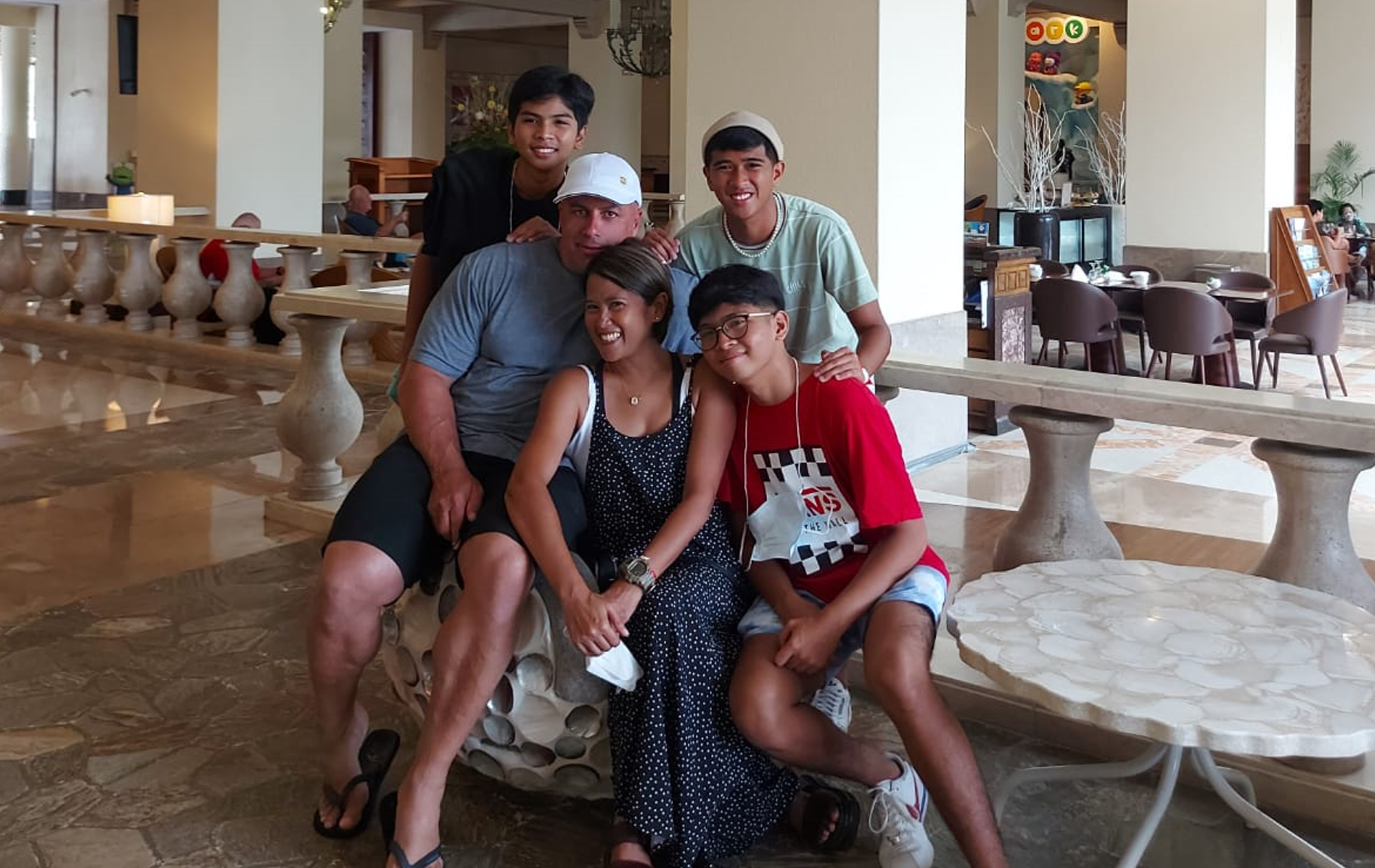 June, Maurice, Joshua Luis, Jude Joseph and John Renzo.